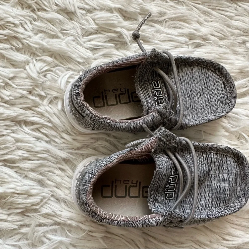 Hey Dude Wally Toddler Gray Slip On Size 5